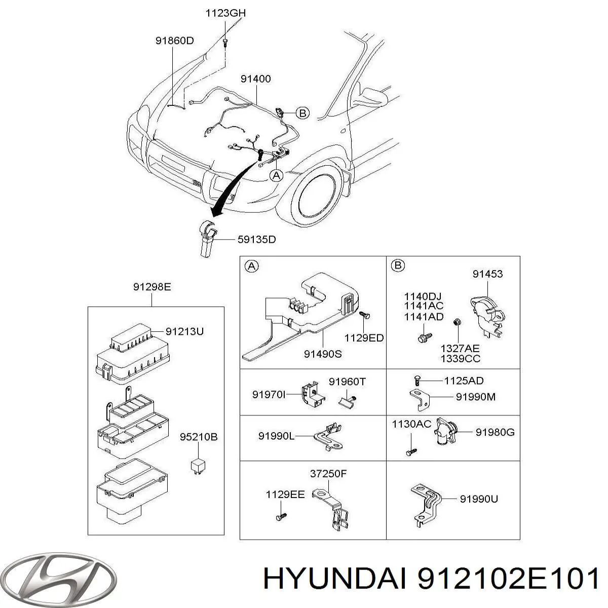  912102E101 Hyundai/Kia