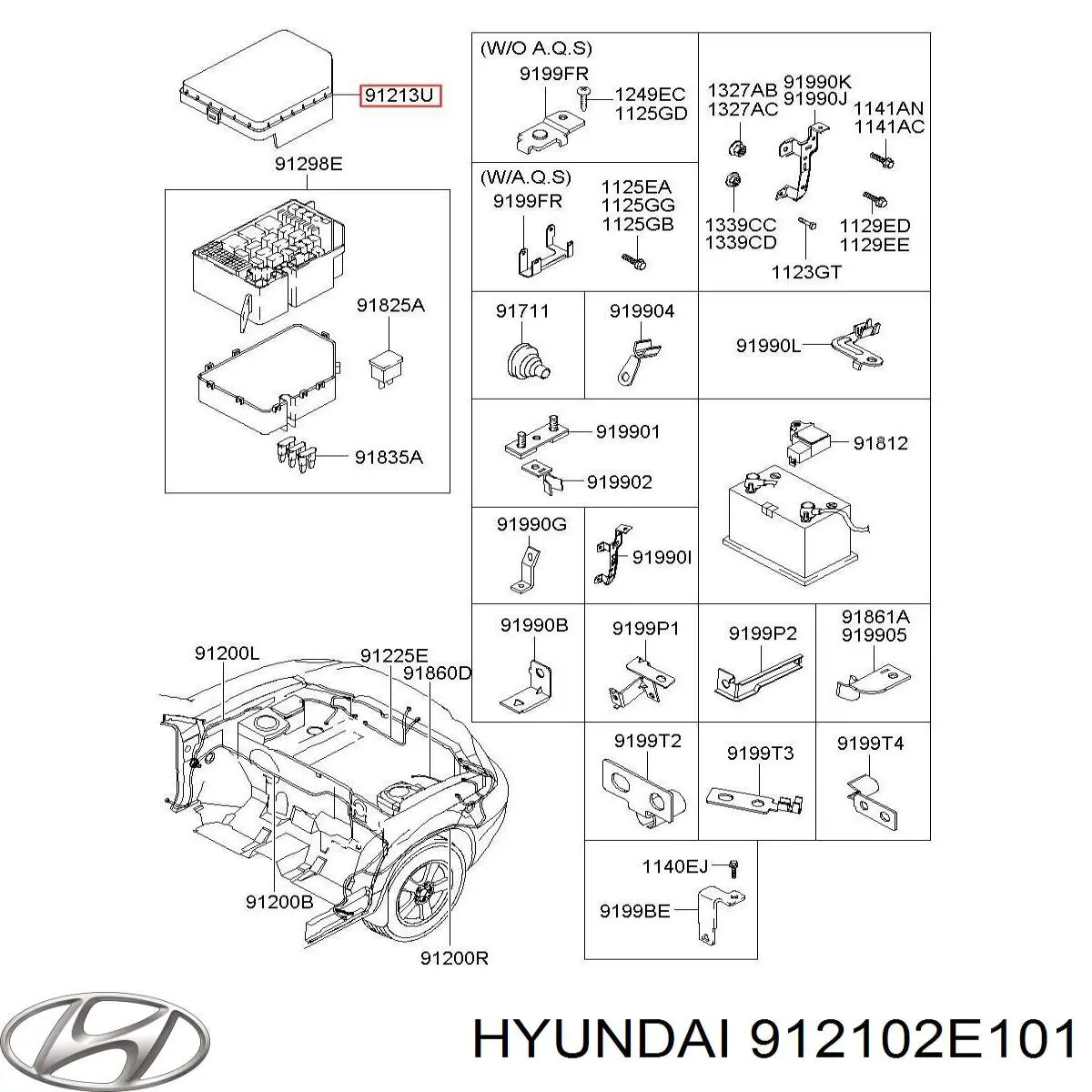 Купить 912102E101 Hyundai/Kia 