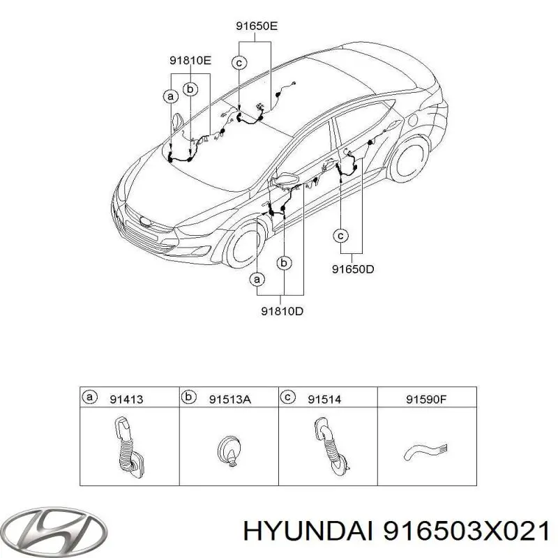  916503X021 Hyundai/Kia