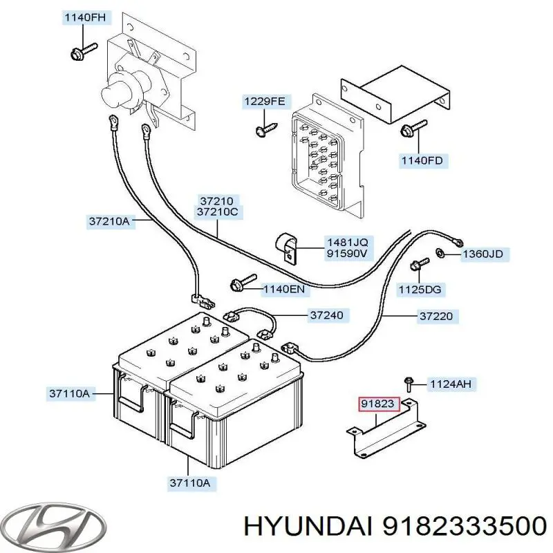 Предохранитель 9182333500 Hyundai/Kia