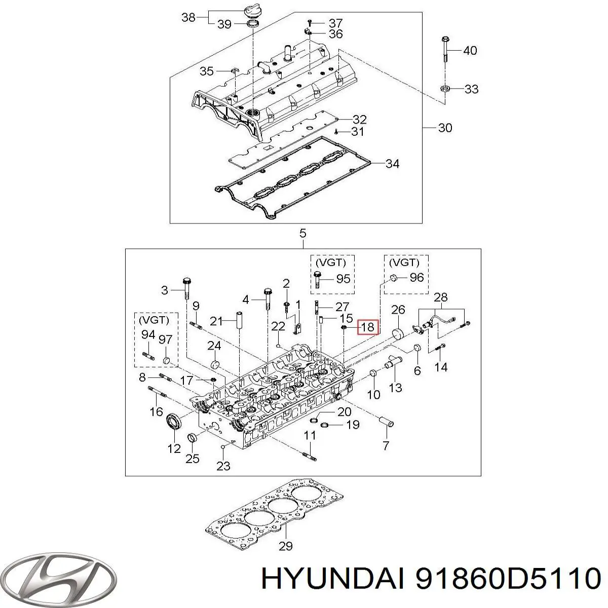  Hyundai/Kia 91860D5110 цена, от 10.14 USD
