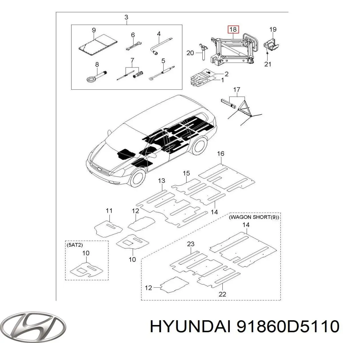 91860D5110 Hyundai/Kia 