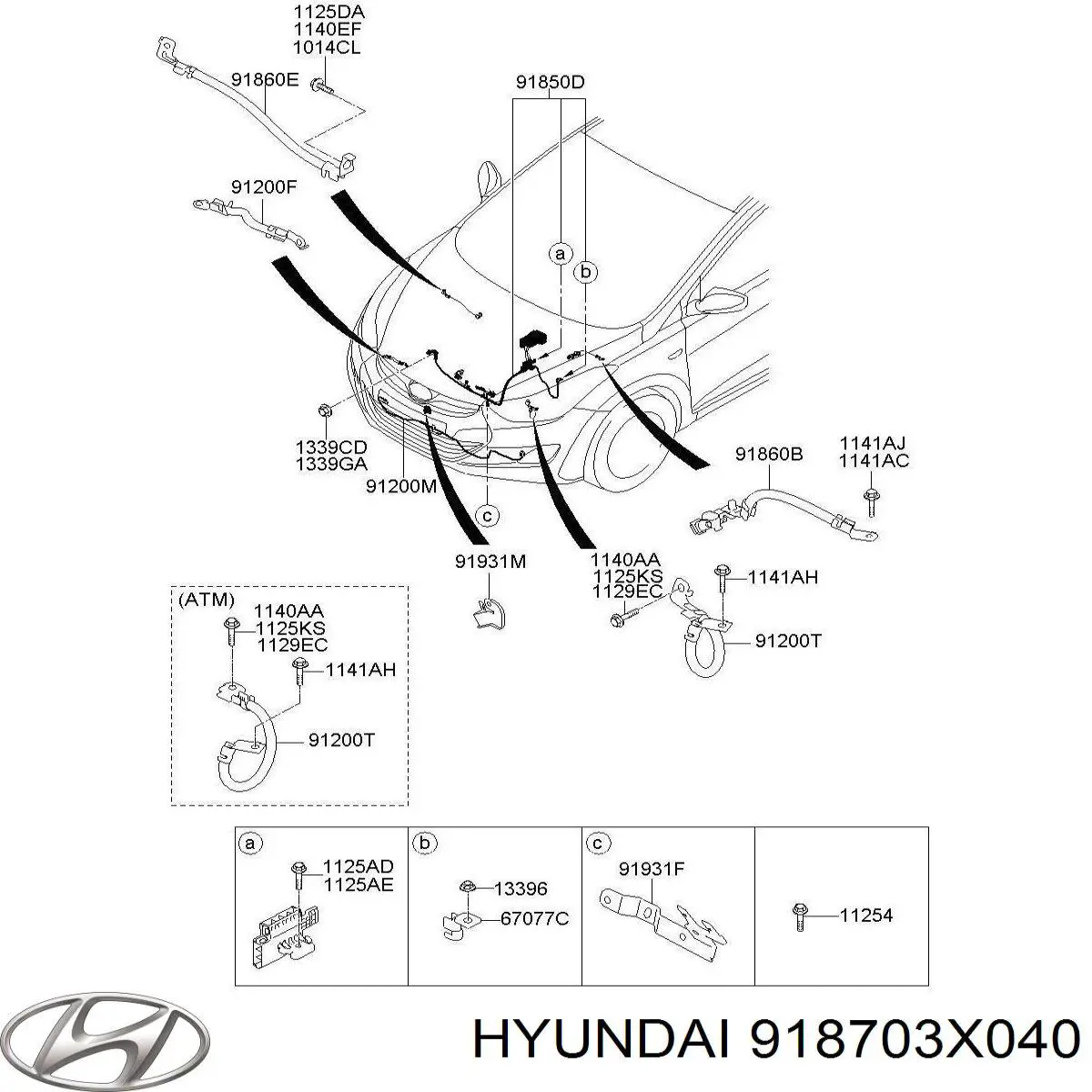  918703X040 Hyundai/Kia