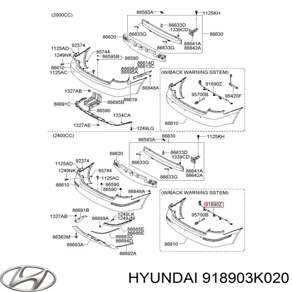 918903K020 Hyundai/Kia 