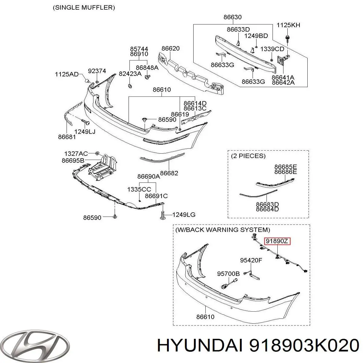  Hyundai/Kia 918903K020 цена, от 11.27 USD