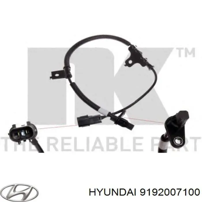 Купить 9192007100 Hyundai/Kia Датчик АБС задний правый