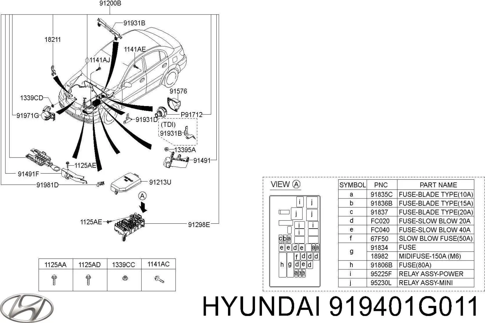  919401G011 Hyundai/Kia