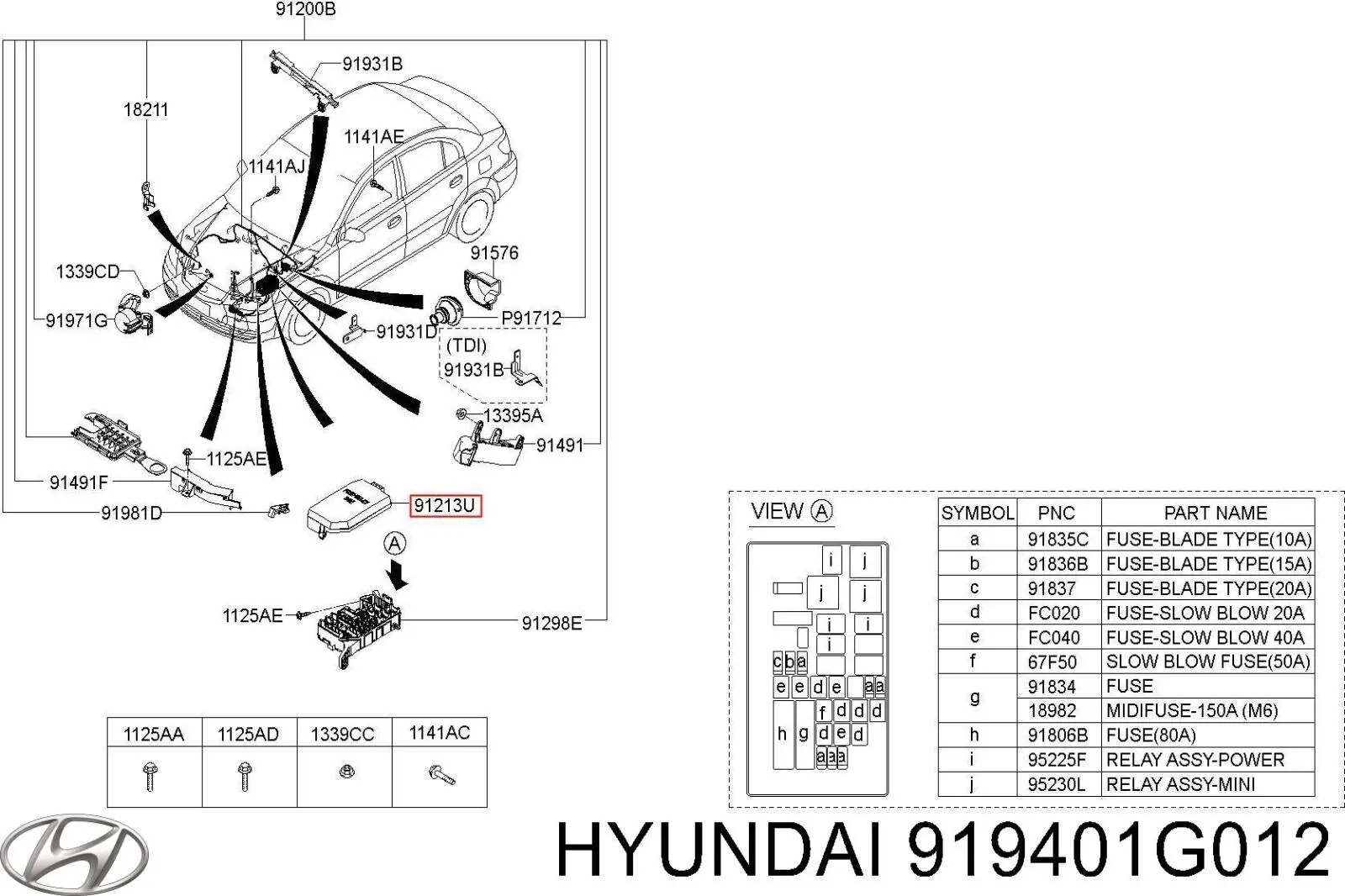 919401G012 Hyundai/Kia 