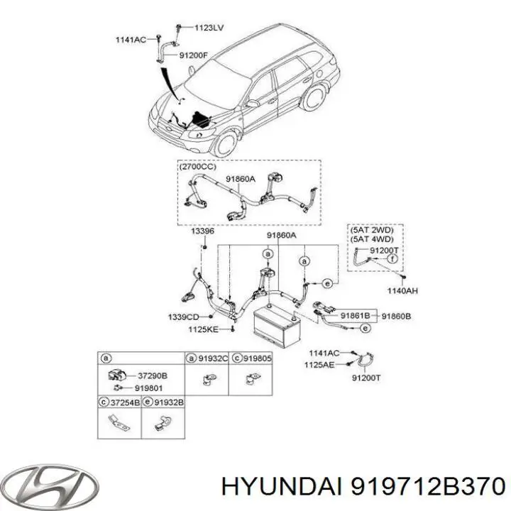  919712B370 Hyundai/Kia