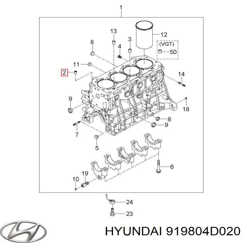 Купить 919804D020 Hyundai/Kia 