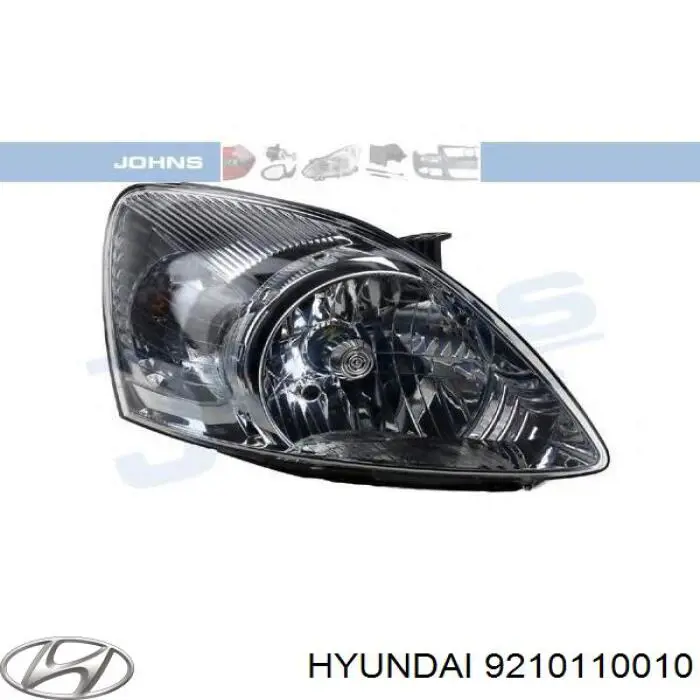Левая фара 9210110010 Hyundai/Kia