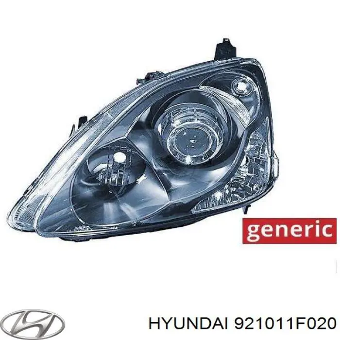 Фара левая Hyundai/Kia 921011F020 цена, от 165.05 USD