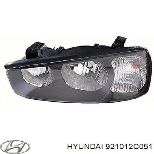 Фара левая 921012C051 Hyundai/Kia