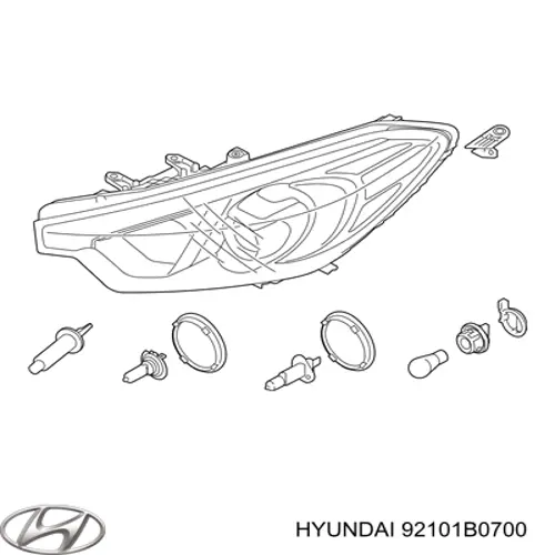 92101-B0700 Hyundai/Kia фара левая