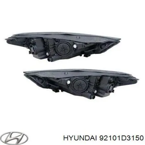 Фара левая Hyundai/Kia 92101D3150 цена, от 300.90 USD