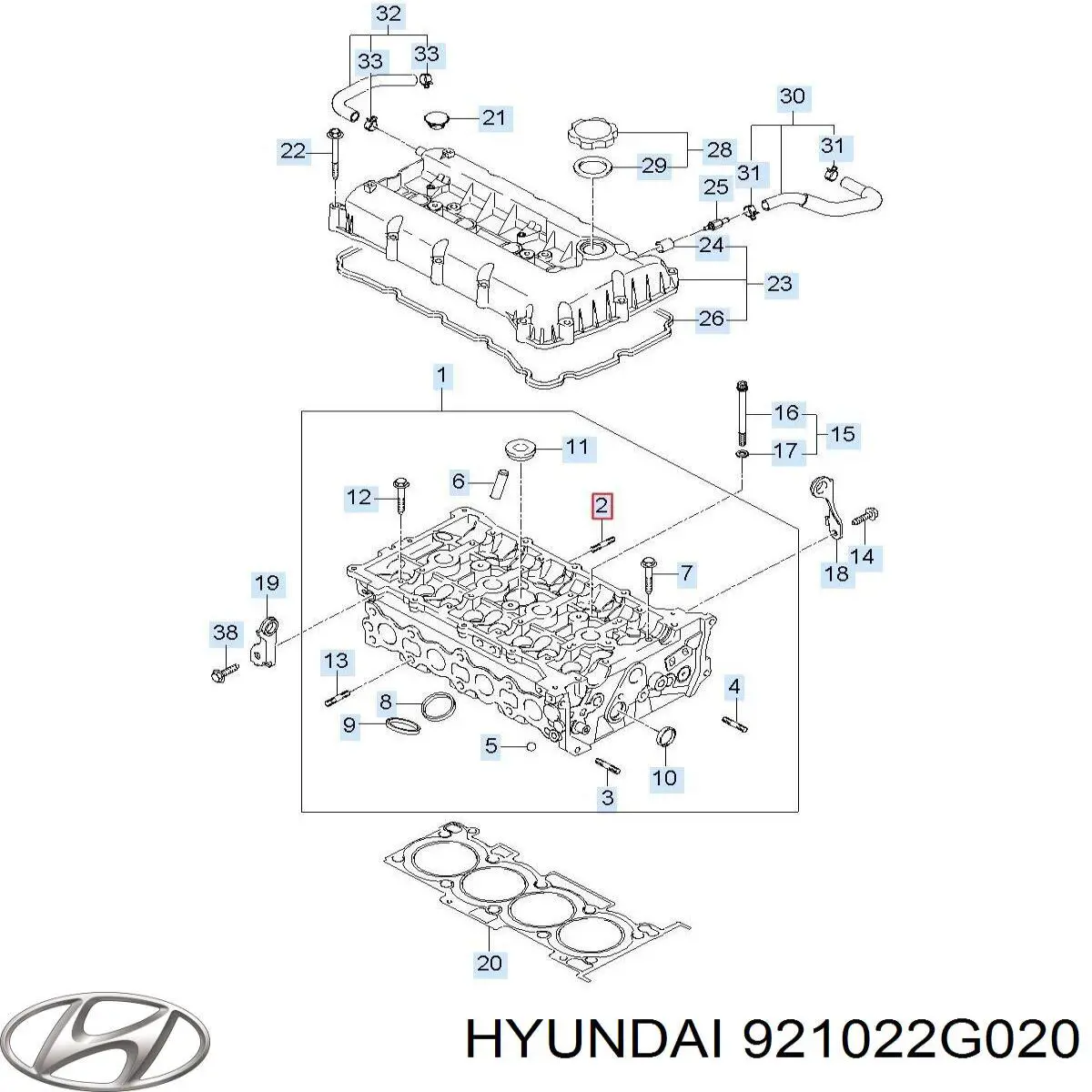 Правая блок фара Hyundai/Kia 921022G020 цена, от 814.70 USD