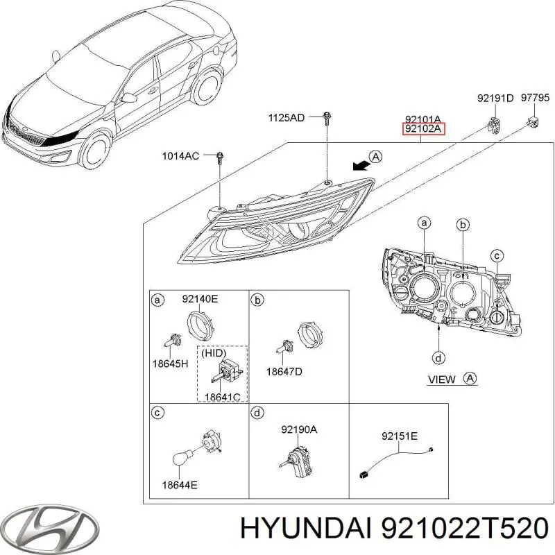  921022T500 Hyundai/Kia