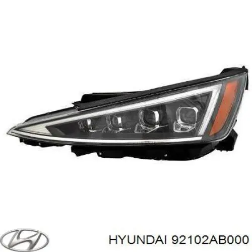 Правая блок фара Hyundai/Kia 92102AB000 цена, от 152.37 USD