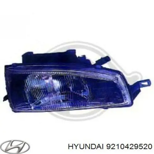 Лампа-фара левая/правая на Hyundai Lantra II 