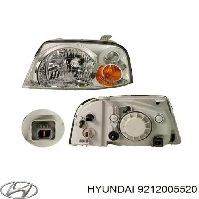 Фара правая 9212005520 Hyundai/Kia