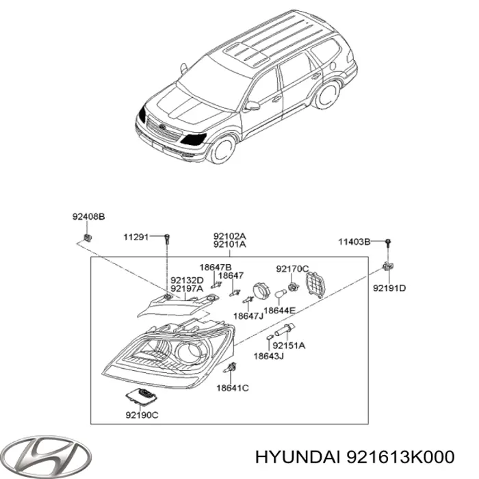  921613K000 Hyundai/Kia