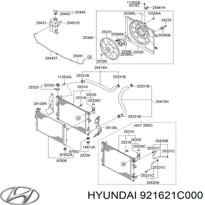  921621C000 Hyundai/Kia