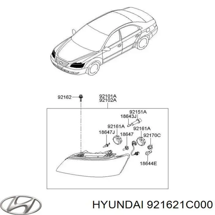  Hyundai/Kia 921621C000 цена, от 5.01 USD