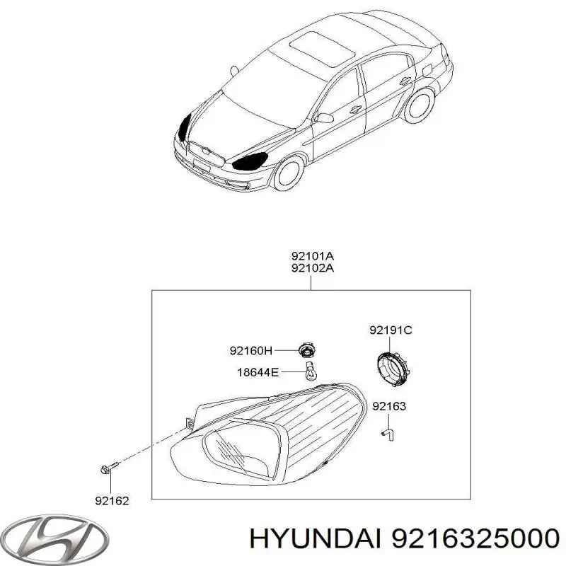  Hyundai/Kia 9216325000 цена, от 5.08 USD