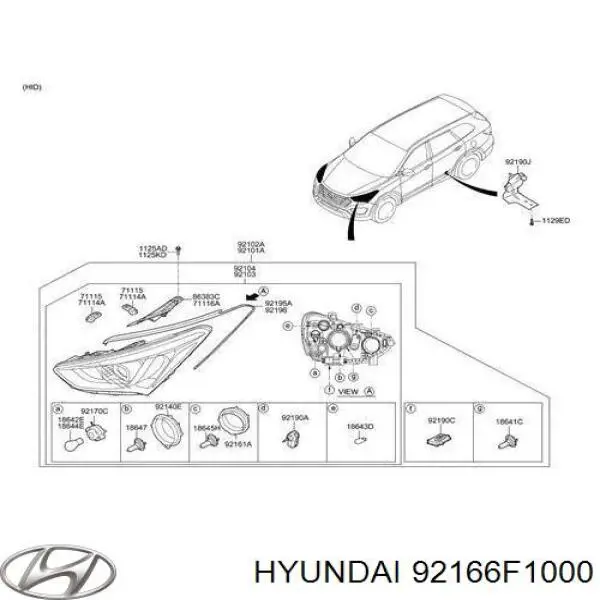  92166F1000 Hyundai/Kia