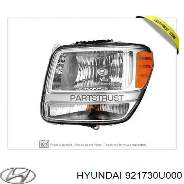 921730U000 Hyundai/Kia braçadeira de fixação das luzes