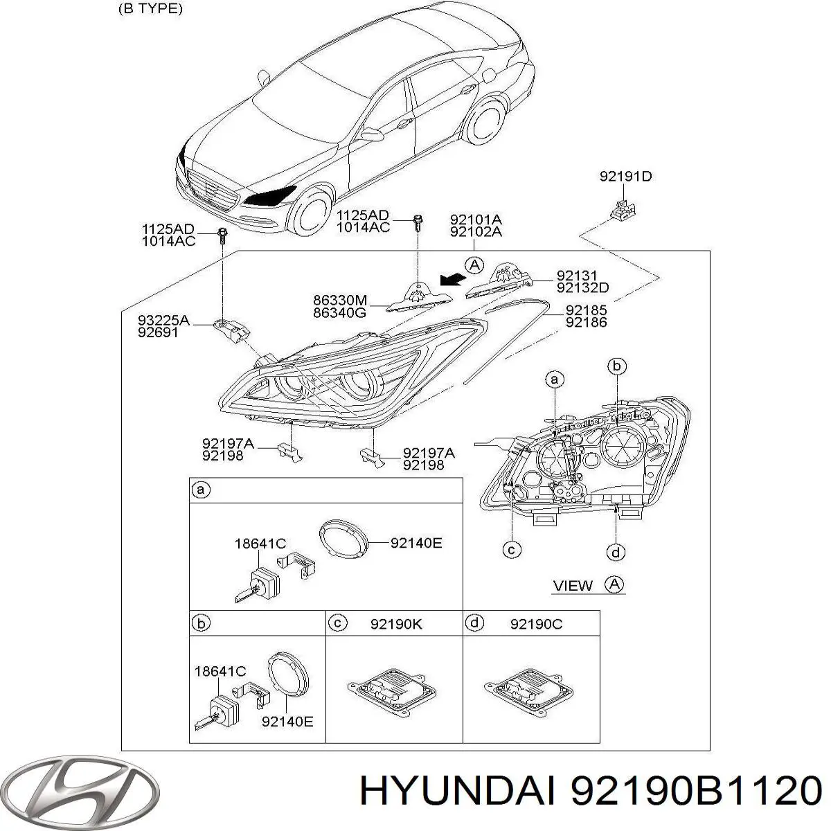 92190B1120 Hyundai/Kia 