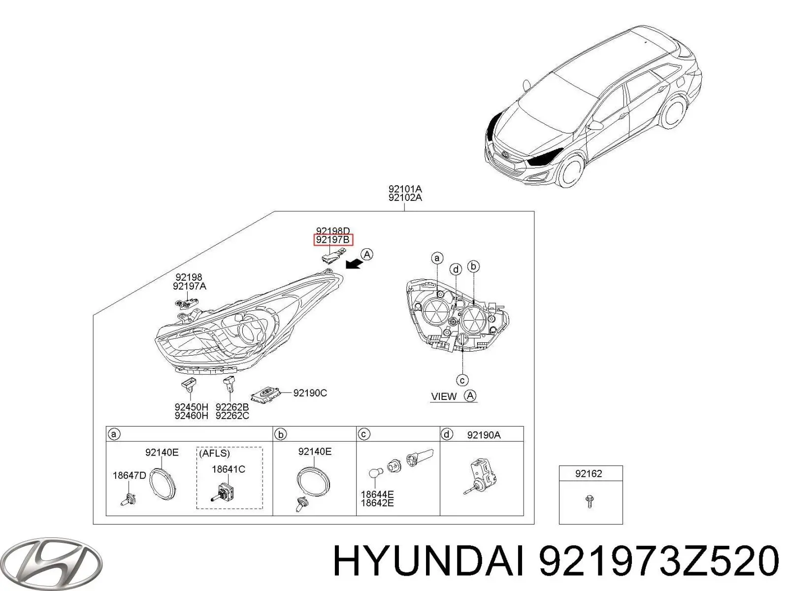 Купить 921973Z520 Hyundai/Kia 