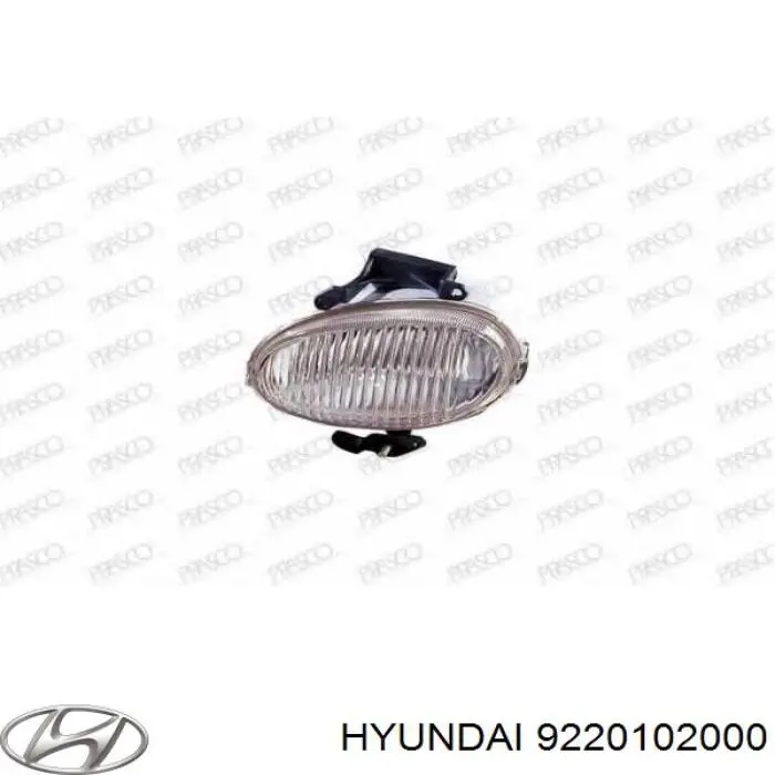 Фара противотуманная левая 9220102000 Hyundai/Kia