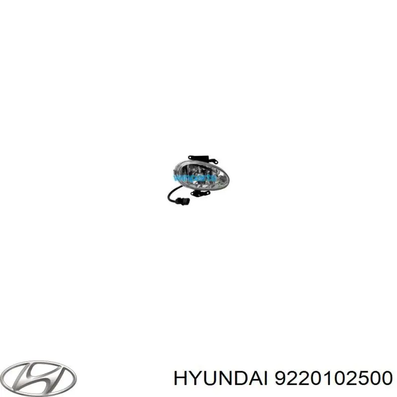 Купить 9220102500 Hyundai/Kia Противотуманка левая