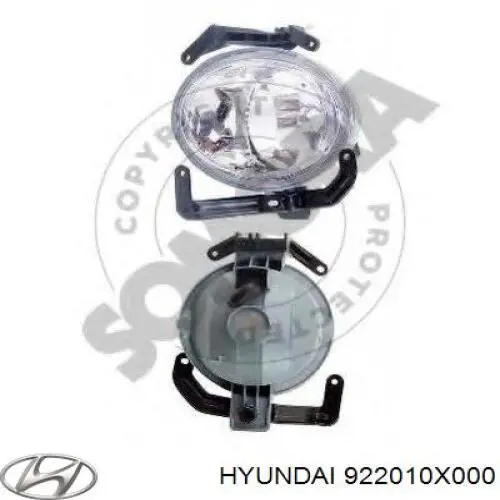 Фара противотуманная левая 922010X000 Hyundai/Kia