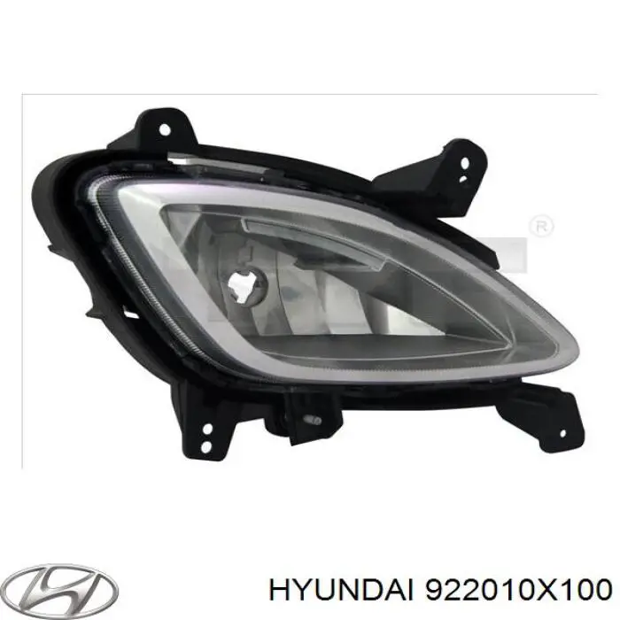 922010X100 Hyundai/Kia luzes de nevoeiro esquerdas