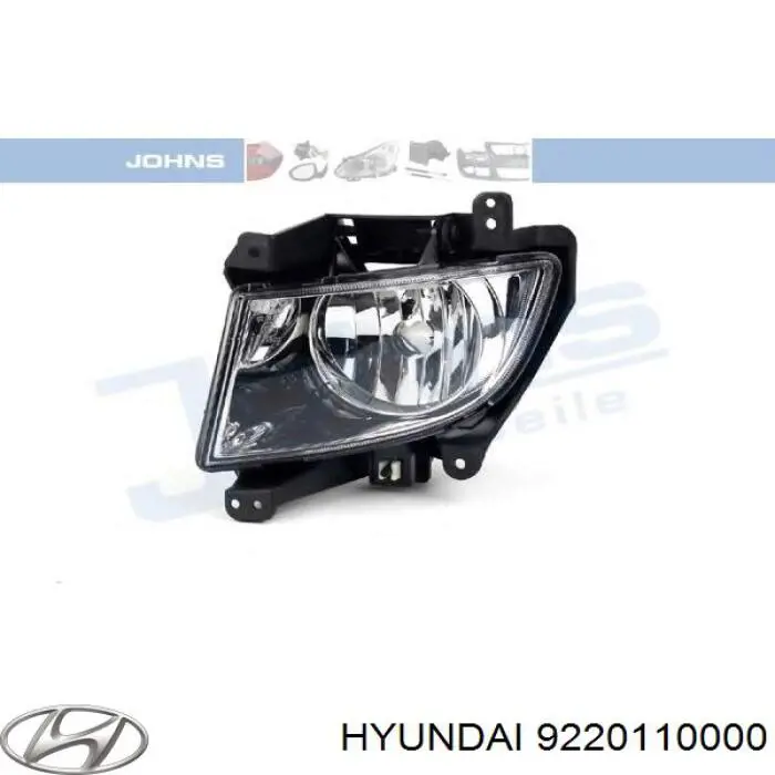 Фара противотуманная, левая Hyundai/Kia 9220110000 цена, от 6.82 USD