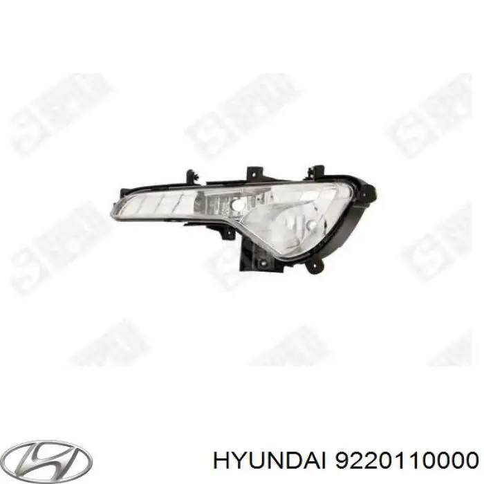 Фара противотуманная левая 9220110000 Hyundai/Kia