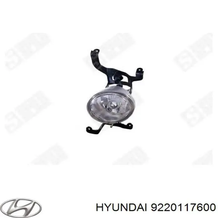Фара противотуманная, левая Hyundai/Kia 9220117600 цена, от 30.67 USD