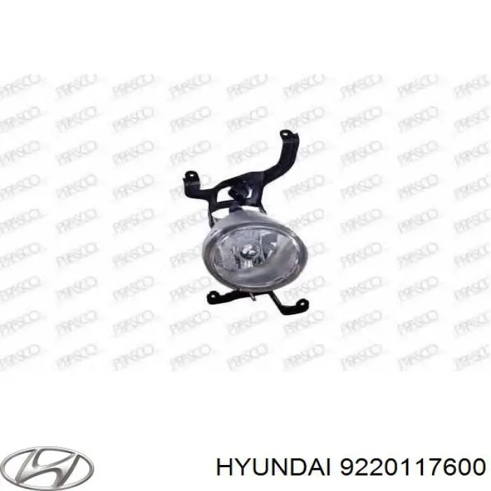Купить 9220117600 Hyundai/Kia Противотуманка левая