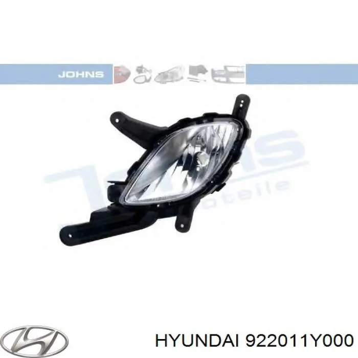 922011Y000 Hyundai/Kia luzes de nevoeiro esquerdas