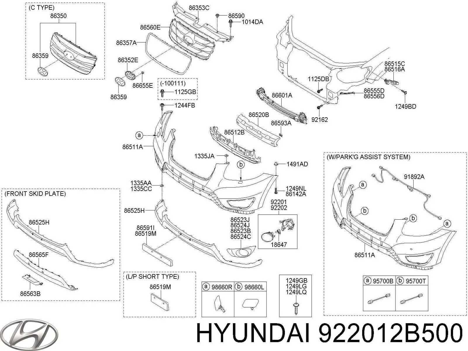 Фара противотуманная, левая Hyundai/Kia 922012B500 цена, от 35.14 USD