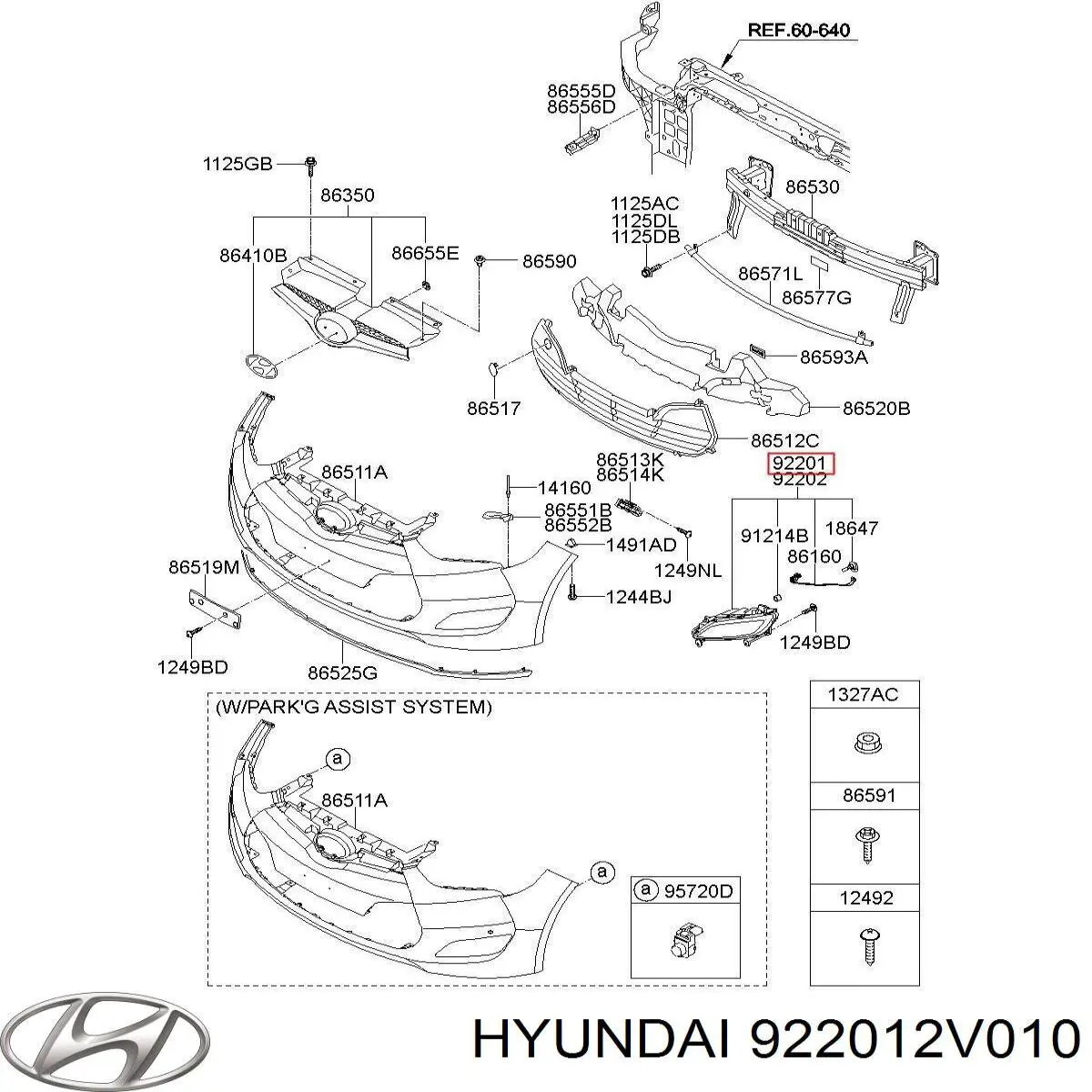 922012V010 Hyundai/Kia 