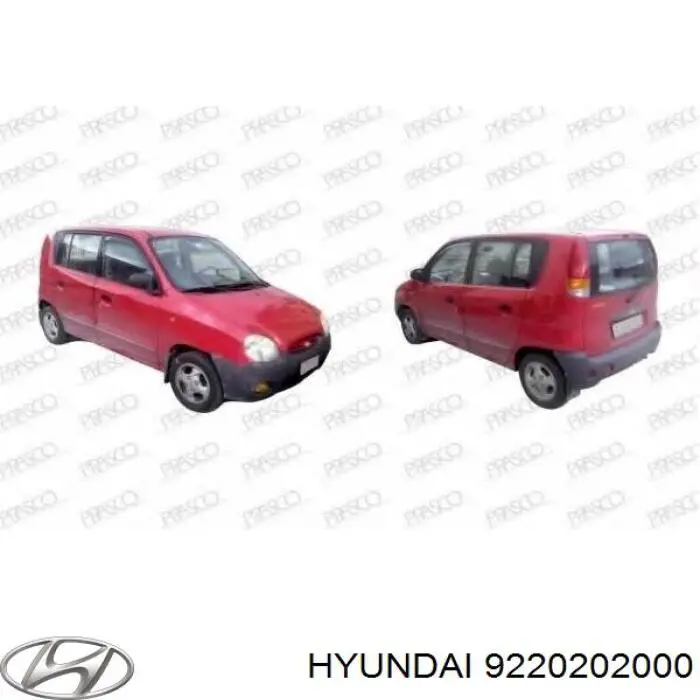 Фара противотуманная, правая Hyundai/Kia 9220202000 цена, от 21.28 USD