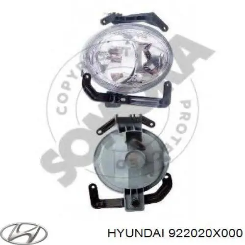 Фара противотуманная, правая Hyundai/Kia 922020X000 цена, от 33.53 USD