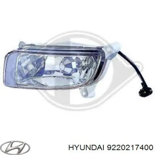 Фара противотуманная, правая Hyundai/Kia 9220217400 цена, от 39.75 USD