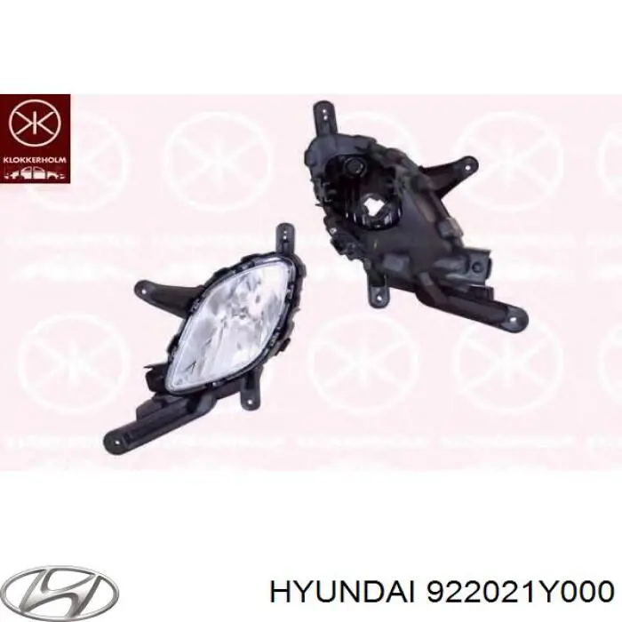 922021Y000 Hyundai/Kia luzes de nevoeiro direitas