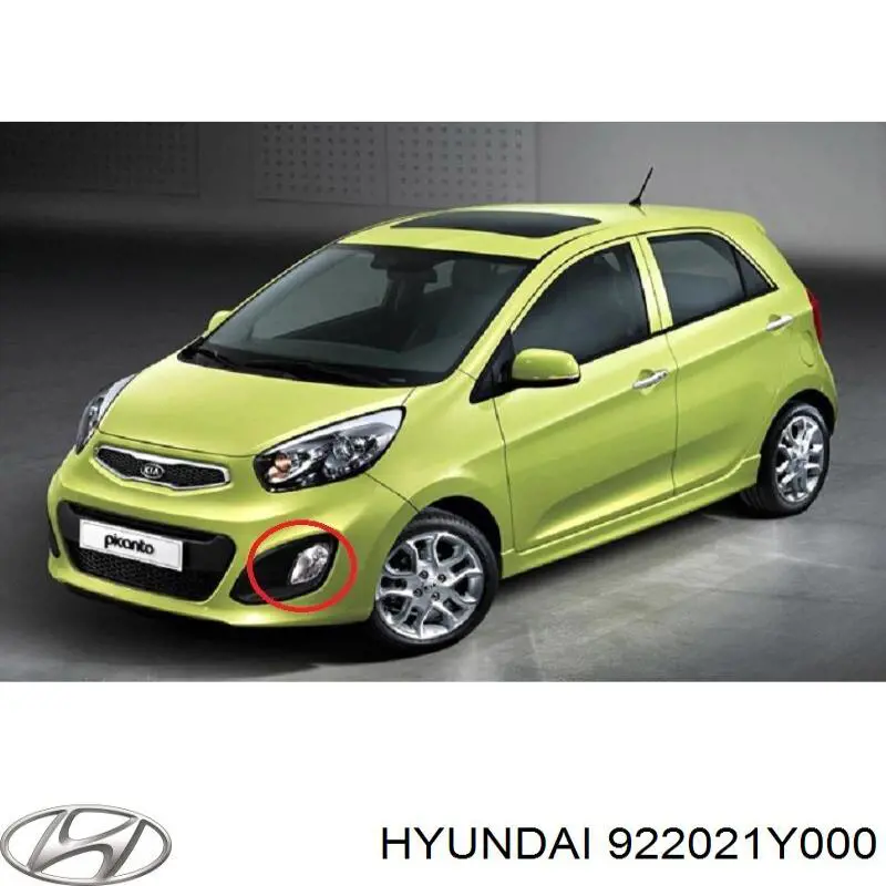 Фара противотуманная, правая Hyundai/Kia 922021Y000 цена, от 40.53 USD