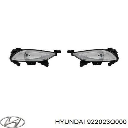 Luzes de nevoeiro direitas para Hyundai Sonata (YF)