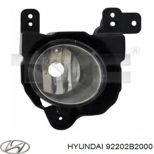 92202B2000 Hyundai/Kia Противотуманка правая